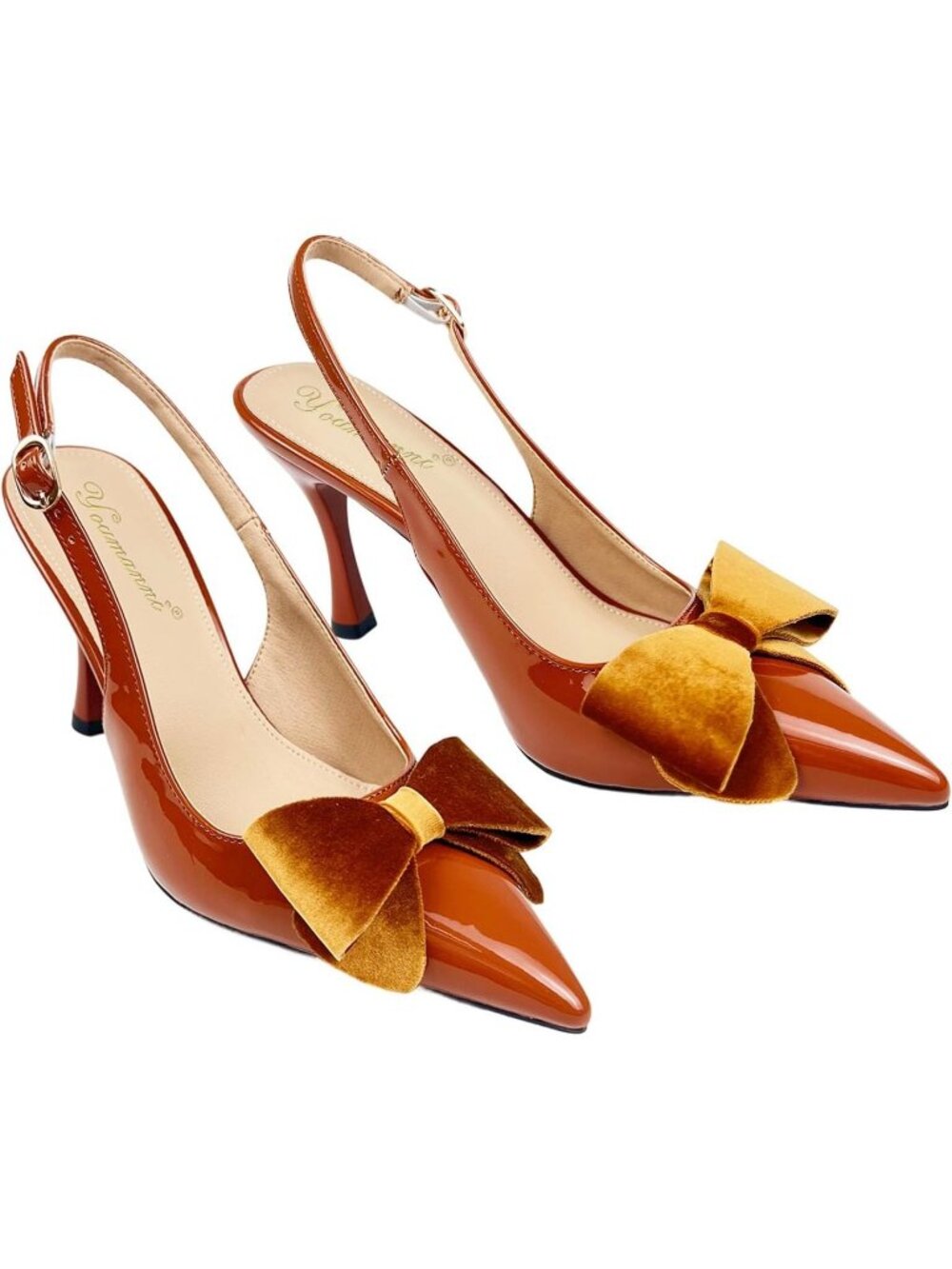 Women's Brown Leather Comfortable Classic Daily Wear High Heels